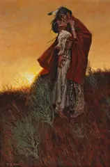 Ernest Berke, The Embrace, 1976, oil on canvas