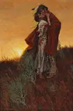 Ernest Berke, The Embrace, 1976, oil on canvas