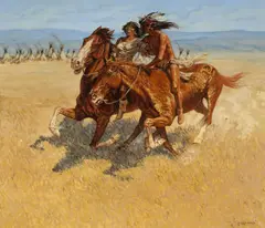Ernest Berke, Ceremony of the Fastest Horse, 1978, oil on canvas