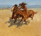 Ernest Berke, Ceremony of the Fastest Horse, 1978, oil on canvas