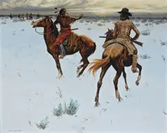 Ernest Berke, The Confrontation, 1982, oil on canvas