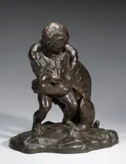 Arthur Putnam, Child with Lynx, bronze