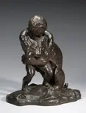 Arthur Putnam, Child with Lynx, bronze