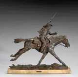The Marshall II by Harry Jackson, 1979, bronze on a marble base, offered Nov 2008