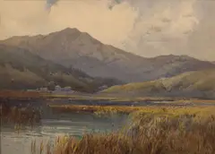 Mt. Tamalpais by Percy Gray, watercolor on paper, sold Nov 2008
