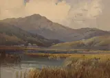 Mt. Tamalpais by Percy Gray, watercolor on paper, sold Nov 2008