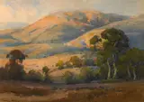 Percy Gray, Marin County Hills, 1928, watercolor on paper