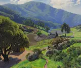William Alexander Griffith, In Laguna Canyon, 1928, oil on canvas