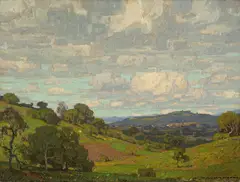 William Wendt, California Landscape, 1910, oil on canvas