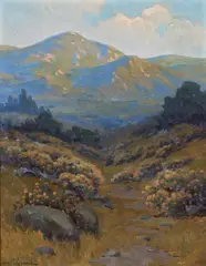 A Path through the Prickly Phlox by John Marshall Gamble, oil on canvas, sold Nov 2008
