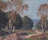 Inland Landscape by Edgar Alwin Payne, oil on canvas, sold Nov 2008