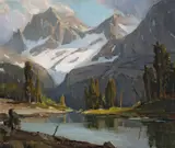 Orrin A. White, Sierra Stream, oil on canvas