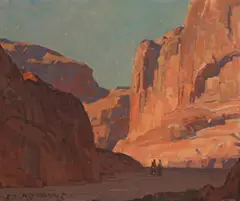 Canyon del Muerto by Edgar Alwin Payne, oil on canvas, sold Nov 2008