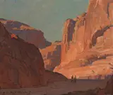 Canyon del Muerto by Edgar Alwin Payne, oil on canvas, sold Nov 2008