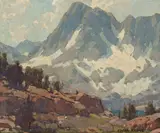 Sierra Glaciers and Lake by Edgar Alwin Payne, oil on canvas, sold Nov 2008