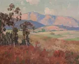 Sunlit Hills by Maurice Braun, oil on canvas, sold Nov 2008