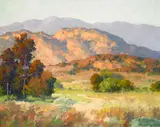 Hills and Mountains by Maurice Braun, oil on canvas, sold Nov 2008