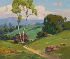Rolling Hills by Dana Bartlett, oil on canvas, offered Nov 2008