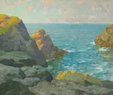 The Cove by Maurice Braun, oil on canvas, offered Nov 2008