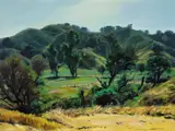 Meadow Lark's Retreat by Emil Kosa Jr., oil on canvas, offered Nov 2008