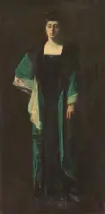 Frank J. Van Sloun, Portrait of Mrs. Earl Cummings, oil on canvas