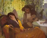 Gordon Coutts, The Serenade, oil on canvas