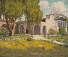 Charles L. A. Smith, San Juan Capistrano Mission, 1931, oil on canvas