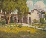 Charles L. A. Smith, San Juan Capistrano Mission, 1931, oil on canvas