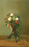 Mary Jane Peale, Floral Still Life, oil on canvas