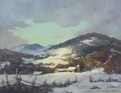 Jean Parish, Daybreak, oil on board