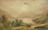 H. Earp, On the Conway, N. Wales, oil on canvas