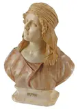 Professor G. Besgi, Bust of Ruth, Carved alabaster sculpture