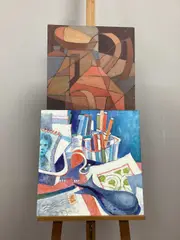 Arr Colin Dent, *ARR Desk Top, acrylic