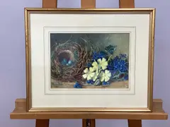 Minnie Rosa Bebb, Still Life, blue...