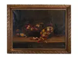 Ch. Brionnet, Still Life with Peaches and Currant, First half of 20th century, Oil on canvas