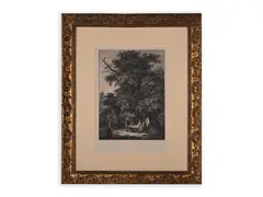 Karel Postl, Garden Party, Late 18th/early 19th century, Copper engraving, paper
