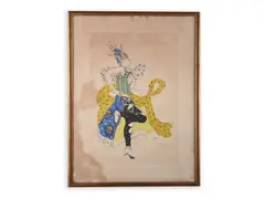 Léon Nikolajevič Bakst, Costume of a Dancer, 1911, Coloured lithograph, paper