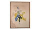 Léon Nikolajevič Bakst, Costume of a Dancer, 1911, Coloured lithograph, paper