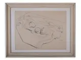 Georges Kars, Still Life with a Bowl of Lemons, 20th century, Pencil, paper