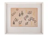 Adolf Hoffmeister, Viruses, 1963, Watercolour, paper