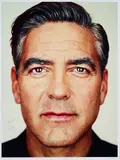 Martin Schoeller, George Clooney (Aus: Close Up), C-Print auf Fujicolor Professional