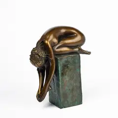 Bruno Bruni, La Spina, 1999, Bronze, braun und grün patiniert, teilweise poliert