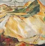 Willy Jaeckel, Sandgrube II, Tempera auf Leinwand