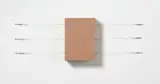 Róza El-Hassan, Cube (Aus: Stretched Objects), 1995, Sperrholz, farbig gefasst, mit 6 Drahtseilen