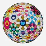 Flowerball (3-D) Autumn 2004 by Takashi Murakami, 2013, offset lithograph in colors, sold Dec 2022