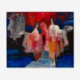 Jan Hoowij, Untitled, oil on Masonite