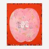 Red Finger by Emerson Woelffer, 1965, oil on canvas, sold Dec 2022