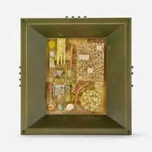 Max Hooper Schneider, Accidental Menagerie sub-19, 2016, mixed media, acrylic tray, polymer resin, aluminum construction, custom hardware