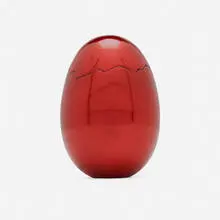 Jeff Koons, Cracked Egg, 2008, aluminum with red glaze