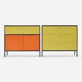 George Nelson & Associates, Steelframe cabinets, 4000 series, set of two